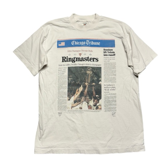 Fruit of the Loom Other - Vintage Chicago Bulls 1996 NBA Championship Single Stitch T-shirt Ringmaster
